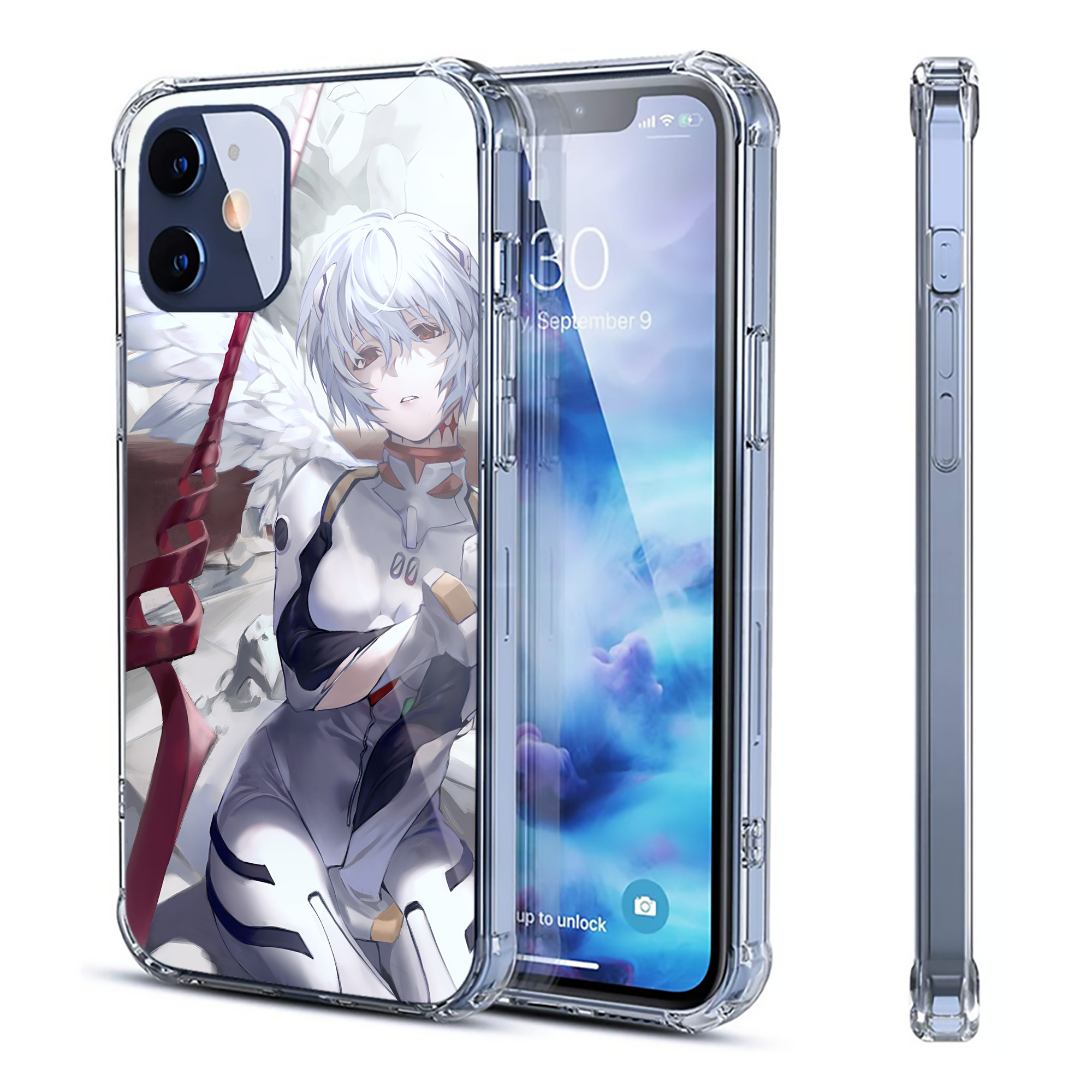 （画像用） EVA 新世紀エヴァンゲリオン 【iPhone 12シリーズ対応】透明スマホケース（クリアソフトケース）